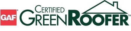 GAF Certified green roofer logo for AED Roofing and Siding serving Suffolk, Virginia