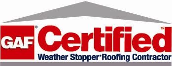 GAF Certified roofing contractor logo for AED Roofing and Siding servicing the city of chesapeake virginia