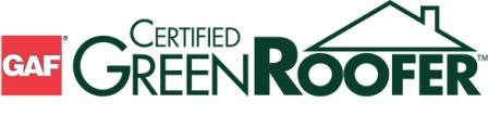 GAF Certified Green Roofer logo for AED Roofing and Siding serving Chesapeake, VA